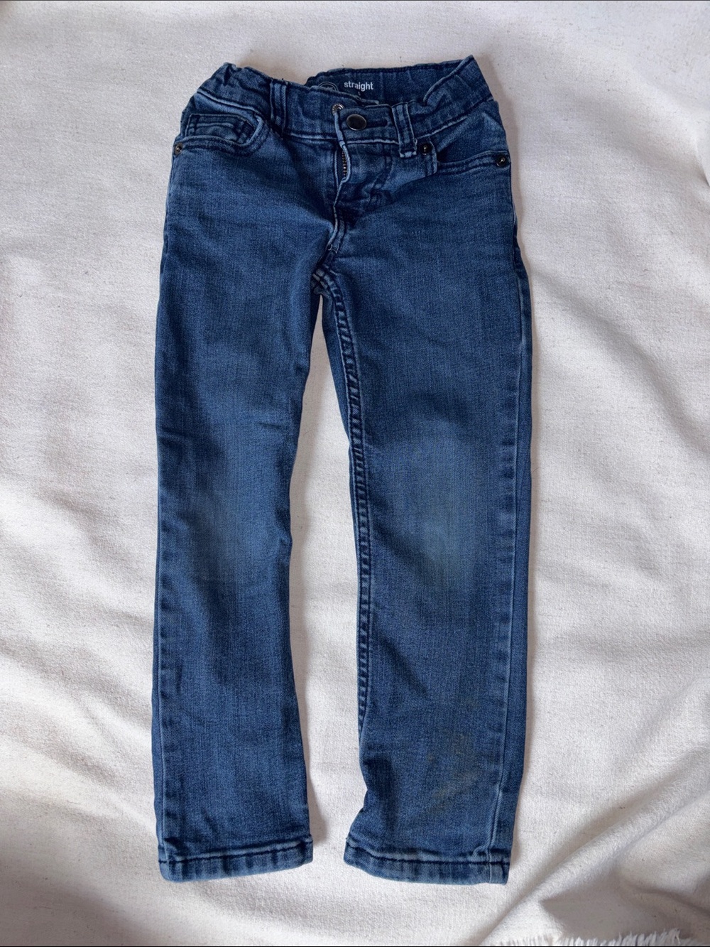 wonder nation Straight Leg Jeans - Dark Blue Denim